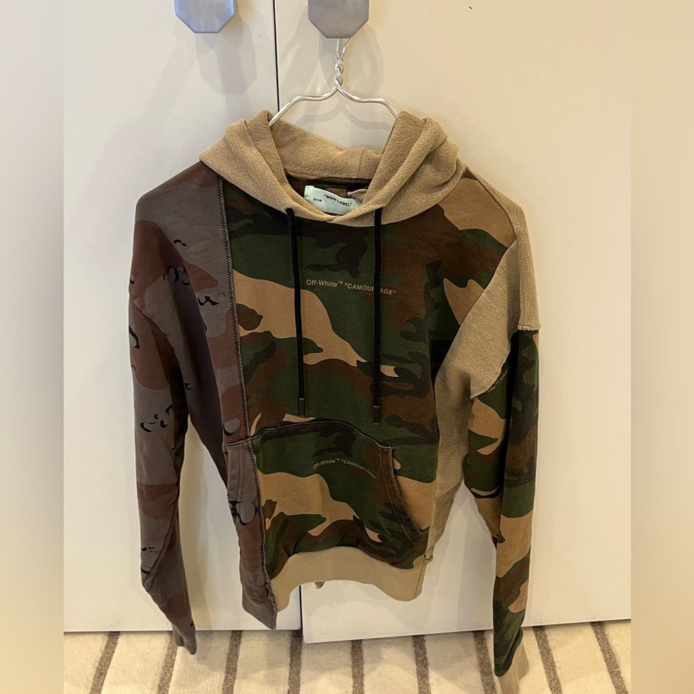 Off-White Arrow Logo Hoodie Multi Camo Size XS